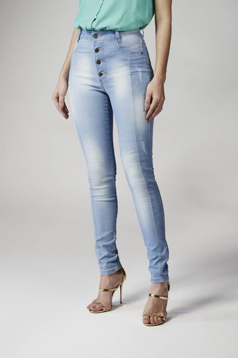 CALÇA JEANS AZUL CLARA HOLLISTER - Fui feliz com isso