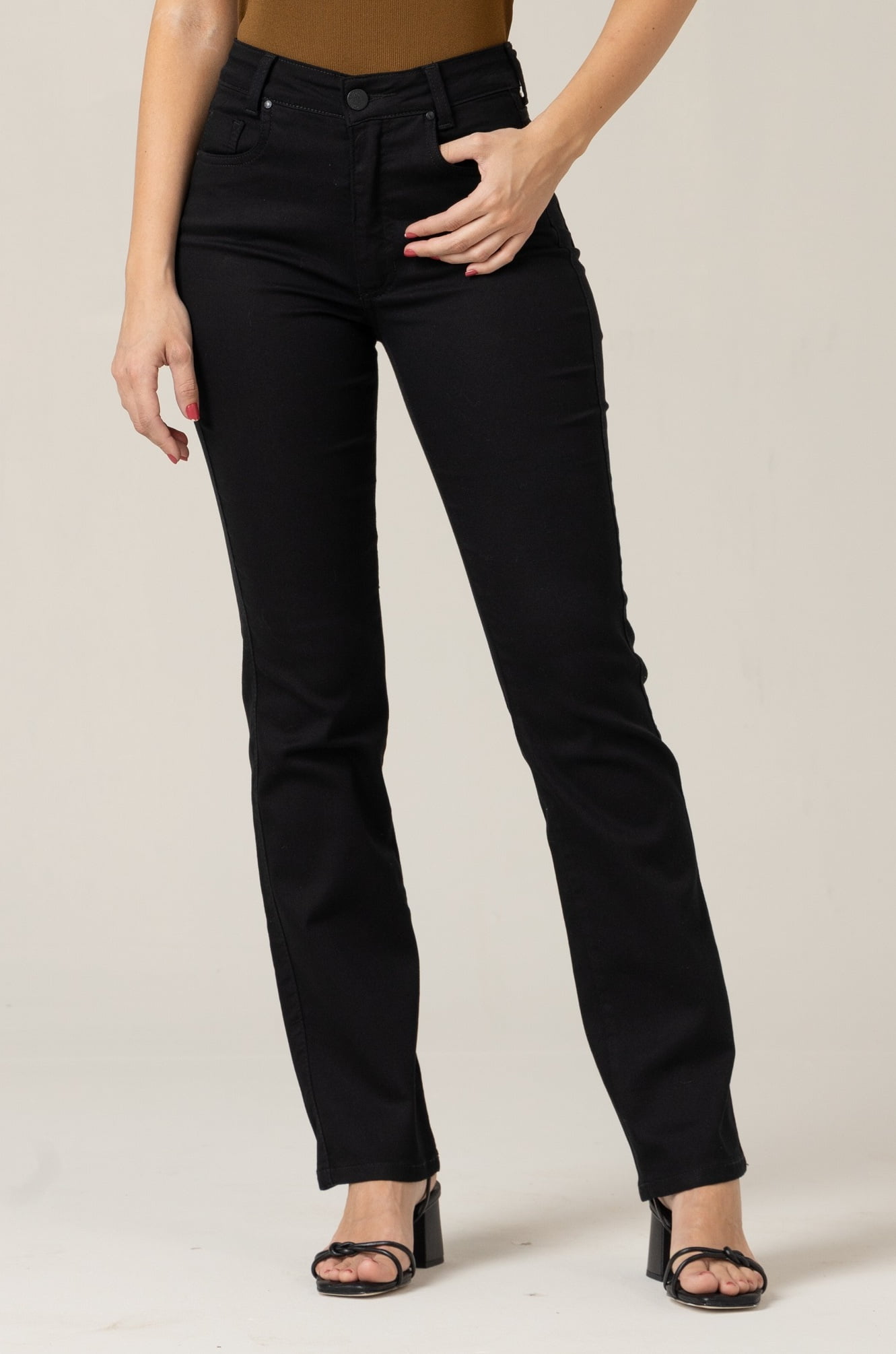 Calça Reta Feminina Preta F23103PT