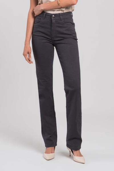 Calça Reta Cinza F23103CH - Cópia (1)