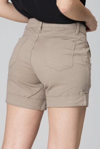 Bermuda Caqui com Barra Italiana F2510