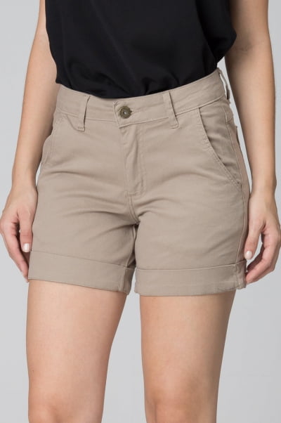 Bermuda Caqui com Barra Italiana F2510