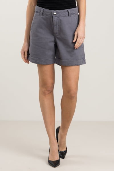 Bermuda Feminina Cinza Chumbo F2023175CH