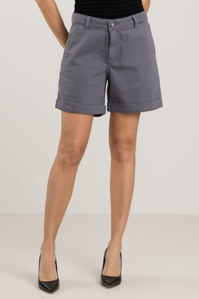 Bermuda Feminina Cinza Chumbo F2023175CH