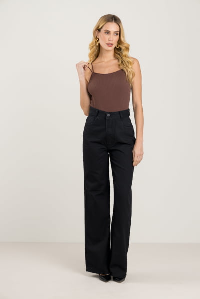 Calça Jeans Feminina Pantalona F2023153