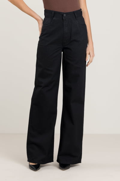 Calça Jeans Feminina Pantalona F2023153