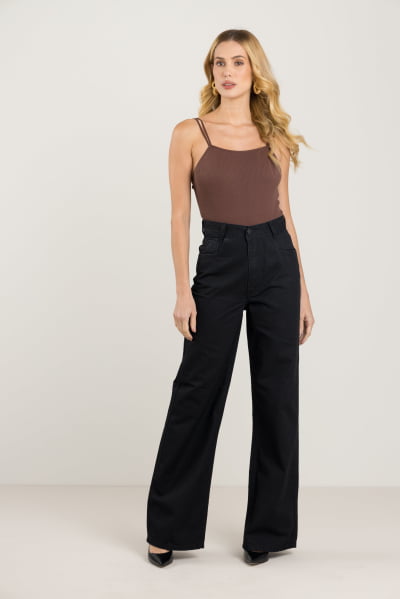 Calça Jeans Feminina Pantalona F2023153