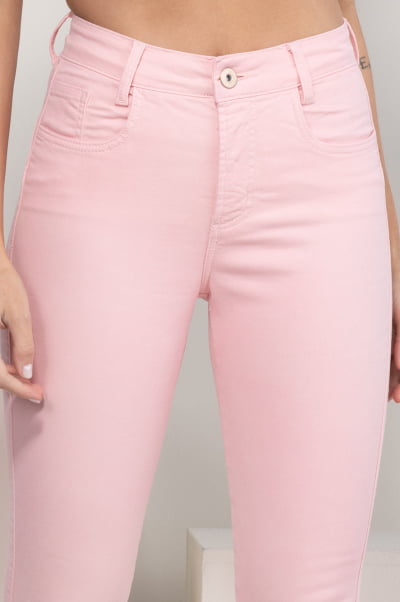 Calça de Sarja Rosa Claro Skinny F2900RO