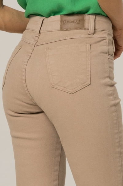 Calça Feminina Caqui Sarja F2023036-CA