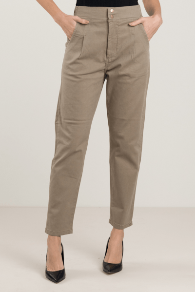 Calça Feminina Mom Caqui F2024020