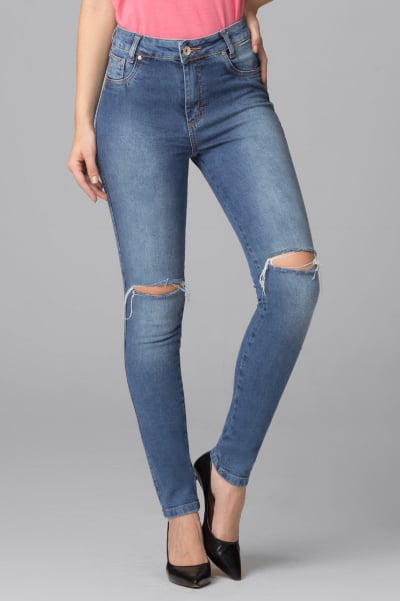 Calça Jeans Cintura Alta F2021041