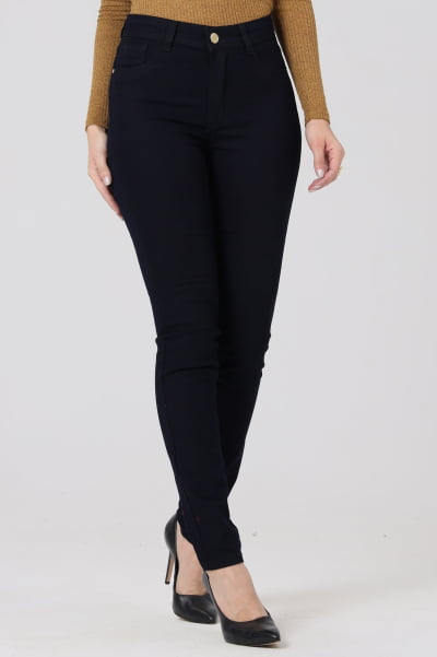 Calça Jeans Feminina Skinny Escura F2848