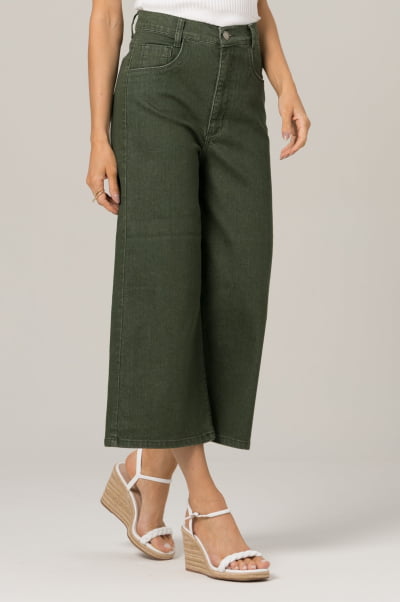 Calça Jeans Pantacourt Oliva F2023144