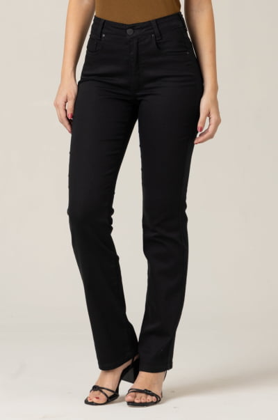 Calça Reta Feminina Preta F23103PT