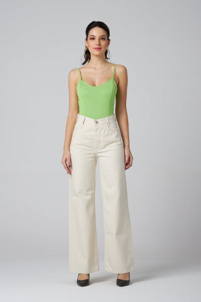 Calça Wide Leg Off White F2022093